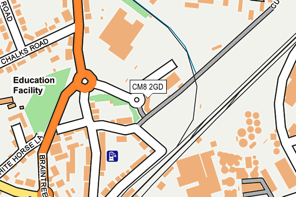 CM8 2GD map - OS OpenMap – Local (Ordnance Survey)