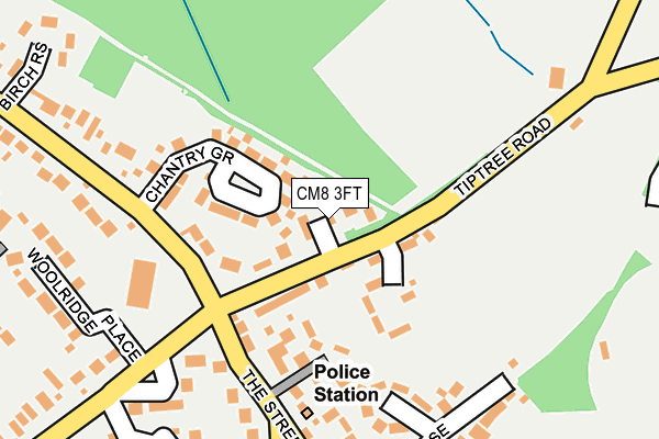 CM8 3FT map - OS OpenMap – Local (Ordnance Survey)