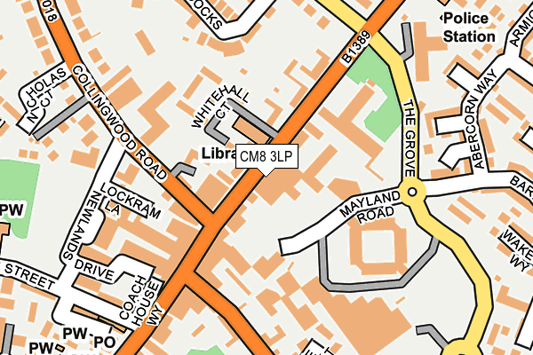 CM8 3LP map - OS OpenMap – Local (Ordnance Survey)