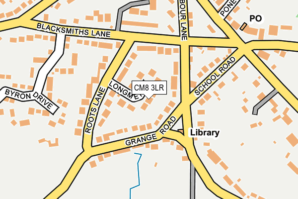 CM8 3LR map - OS OpenMap – Local (Ordnance Survey)