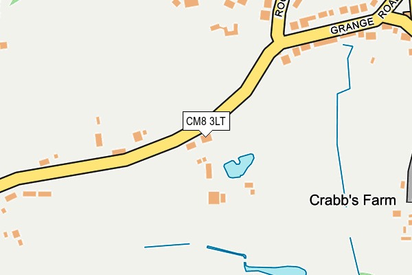 CM8 3LT map - OS OpenMap – Local (Ordnance Survey)