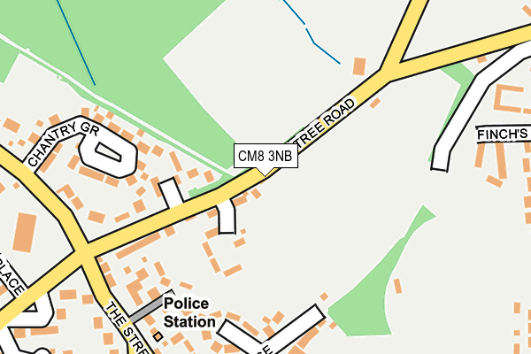 CM8 3NB map - OS OpenMap – Local (Ordnance Survey)
