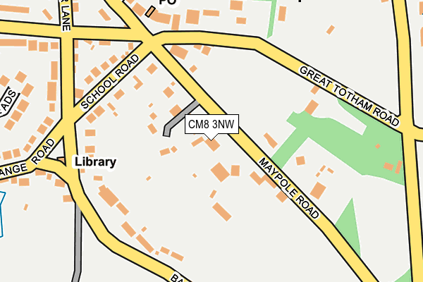 CM8 3NW map - OS OpenMap – Local (Ordnance Survey)