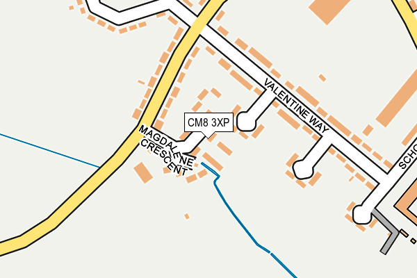 CM8 3XP map - OS OpenMap – Local (Ordnance Survey)