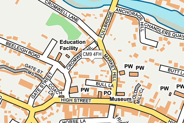 CM9 4FH map - OS OpenMap – Local (Ordnance Survey)