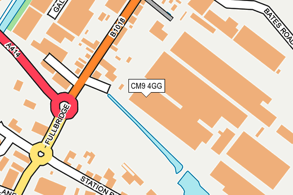 CM9 4GG map - OS OpenMap – Local (Ordnance Survey)