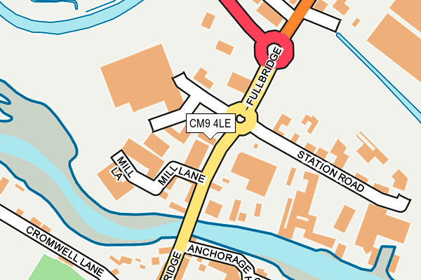 CM9 4LE map - OS OpenMap – Local (Ordnance Survey)