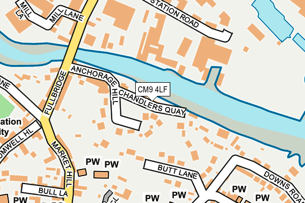 CM9 4LF map - OS OpenMap – Local (Ordnance Survey)