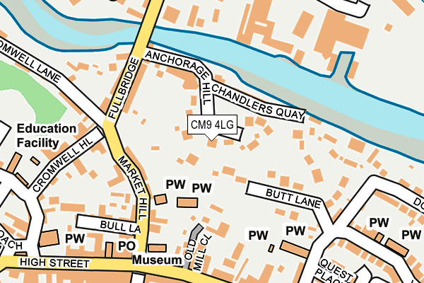 CM9 4LG map - OS OpenMap – Local (Ordnance Survey)