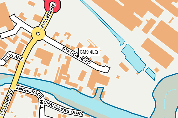 CM9 4LQ map - OS OpenMap – Local (Ordnance Survey)