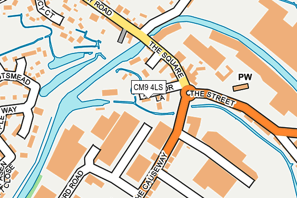 CM9 4LS map - OS OpenMap – Local (Ordnance Survey)