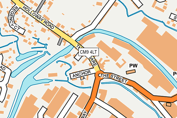 CM9 4LT map - OS OpenMap – Local (Ordnance Survey)