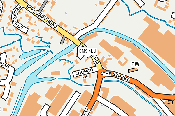 CM9 4LU map - OS OpenMap – Local (Ordnance Survey)