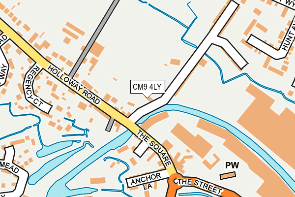 CM9 4LY map - OS OpenMap – Local (Ordnance Survey)