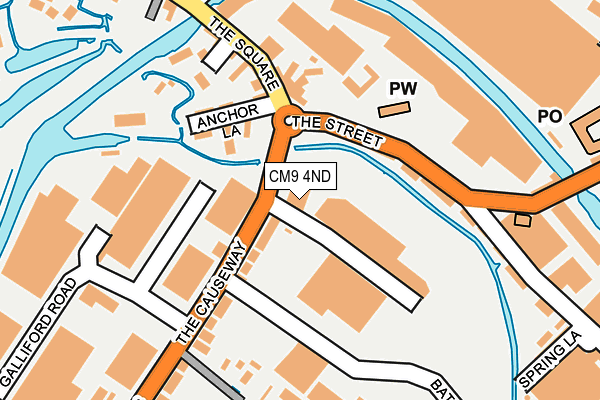 CM9 4ND map - OS OpenMap – Local (Ordnance Survey)