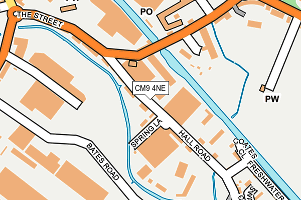 CM9 4NE map - OS OpenMap – Local (Ordnance Survey)