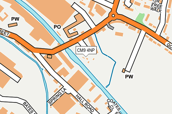 CM9 4NP map - OS OpenMap – Local (Ordnance Survey)