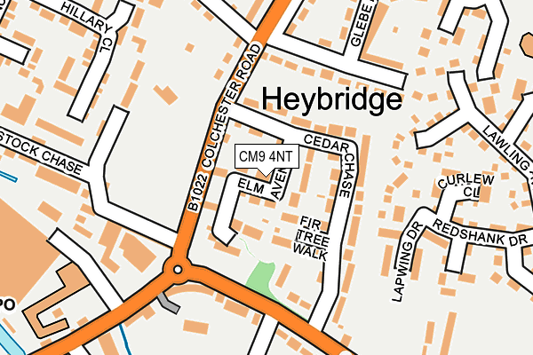 CM9 4NT map - OS OpenMap – Local (Ordnance Survey)