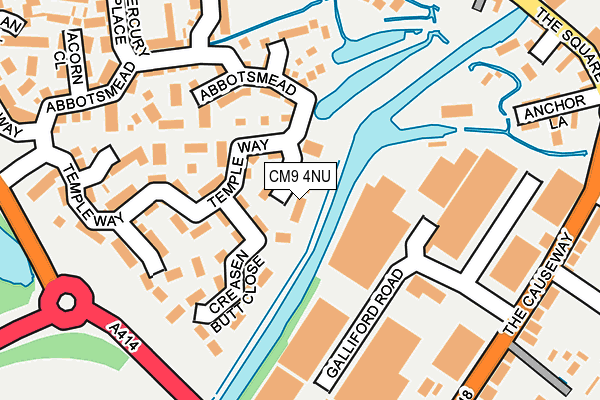 CM9 4NU map - OS OpenMap – Local (Ordnance Survey)