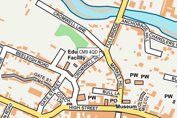 CM9 4QD map - OS OpenMap – Local (Ordnance Survey)