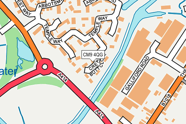 CM9 4QG map - OS OpenMap – Local (Ordnance Survey)