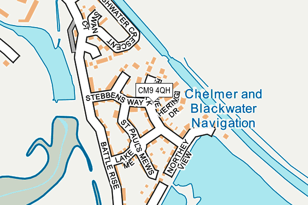 CM9 4QH map - OS OpenMap – Local (Ordnance Survey)