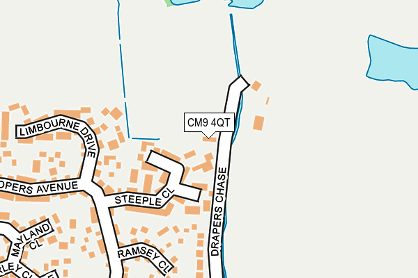 CM9 4QT map - OS OpenMap – Local (Ordnance Survey)