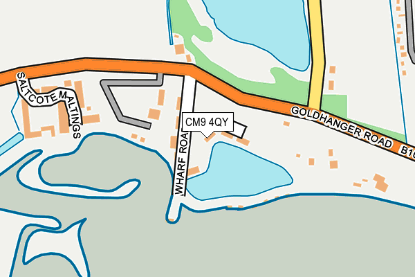 CM9 4QY map - OS OpenMap – Local (Ordnance Survey)