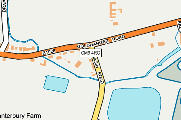 CM9 4RG map - OS OpenMap – Local (Ordnance Survey)