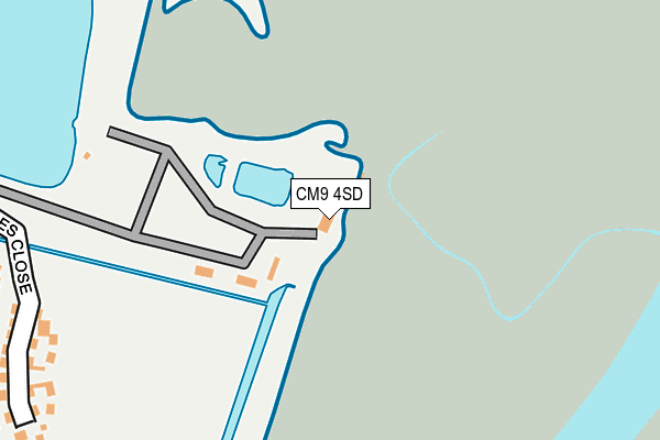 CM9 4SD map - OS OpenMap – Local (Ordnance Survey)