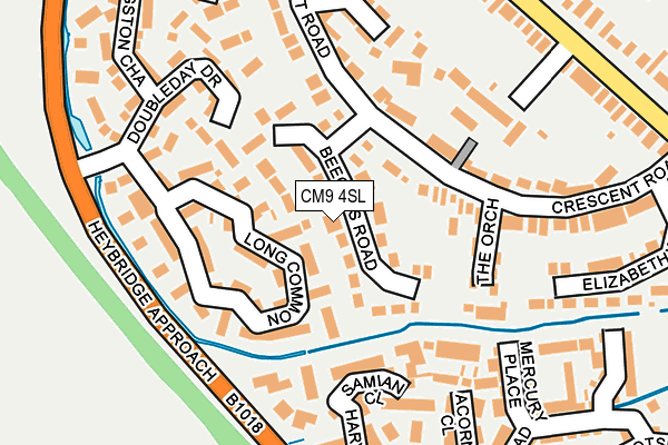 CM9 4SL map - OS OpenMap – Local (Ordnance Survey)