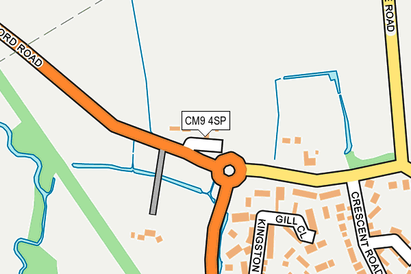 CM9 4SP map - OS OpenMap – Local (Ordnance Survey)