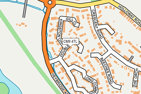 CM9 4TL map - OS OpenMap – Local (Ordnance Survey)