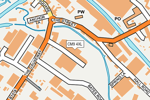 CM9 4XL map - OS OpenMap – Local (Ordnance Survey)