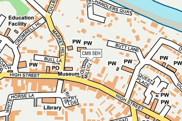 CM9 5EH map - OS OpenMap – Local (Ordnance Survey)