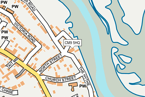 CM9 5HQ map - OS OpenMap – Local (Ordnance Survey)