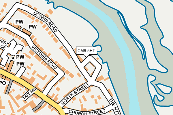 CM9 5HT map - OS OpenMap – Local (Ordnance Survey)
