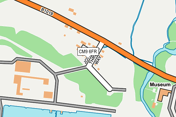 CM9 6FR map - OS OpenMap – Local (Ordnance Survey)