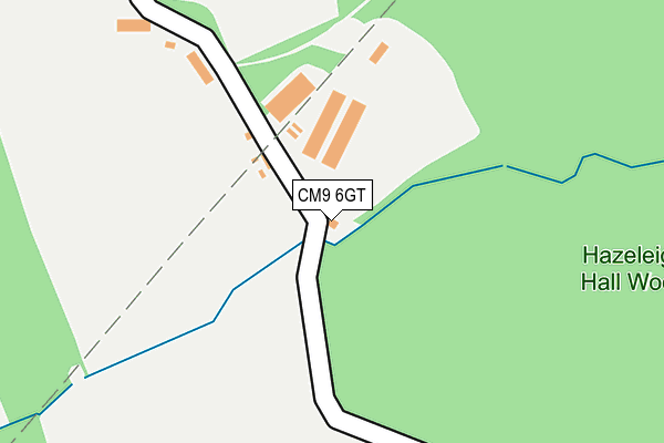 CM9 6GT map - OS OpenMap – Local (Ordnance Survey)