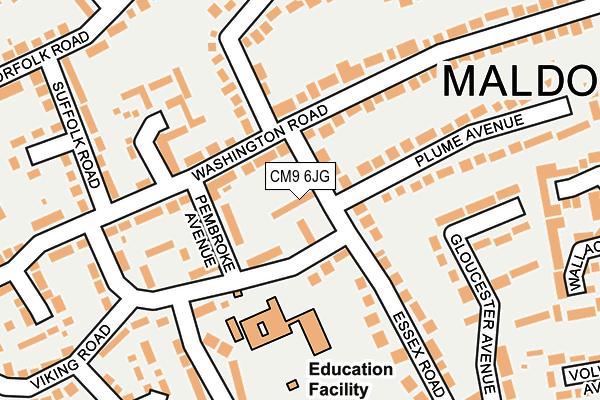 CM9 6JG map - OS OpenMap – Local (Ordnance Survey)