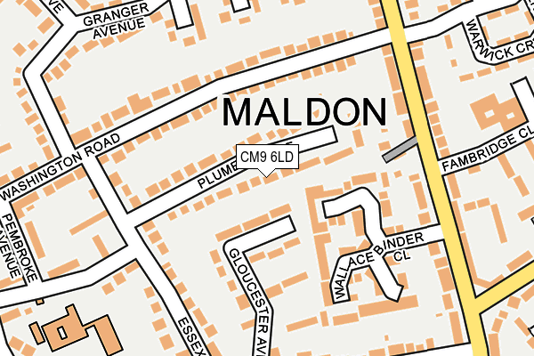 CM9 6LD map - OS OpenMap – Local (Ordnance Survey)