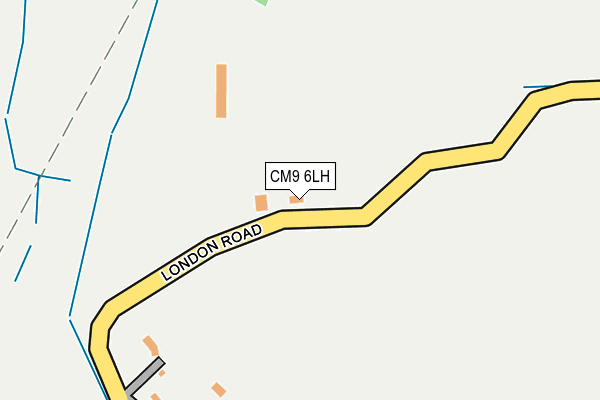 CM9 6LH map - OS OpenMap – Local (Ordnance Survey)