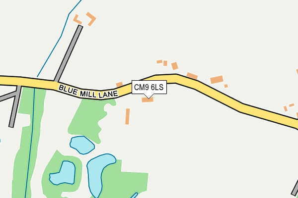 CM9 6LS map - OS OpenMap – Local (Ordnance Survey)