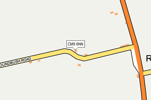 CM9 6NN map - OS OpenMap – Local (Ordnance Survey)