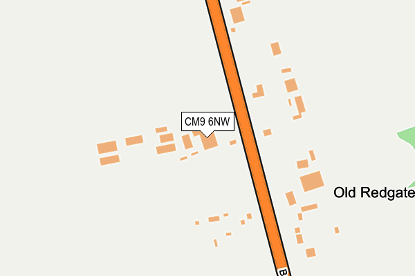 CM9 6NW map - OS OpenMap – Local (Ordnance Survey)