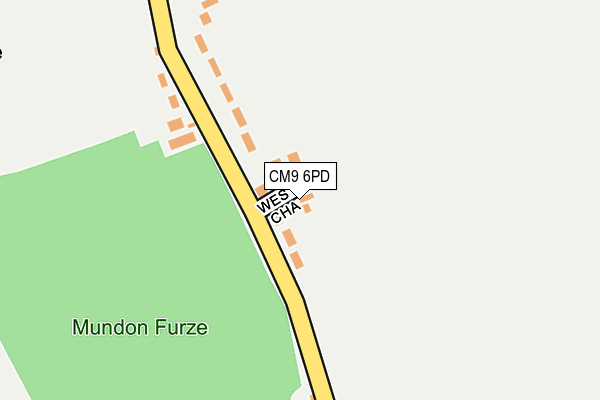 CM9 6PD map - OS OpenMap – Local (Ordnance Survey)