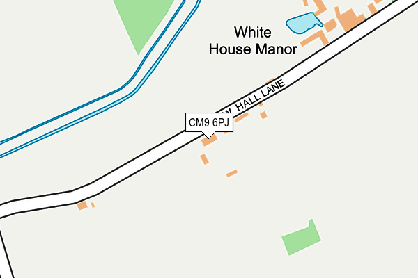 CM9 6PJ map - OS OpenMap – Local (Ordnance Survey)
