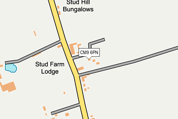 CM9 6PN map - OS OpenMap – Local (Ordnance Survey)