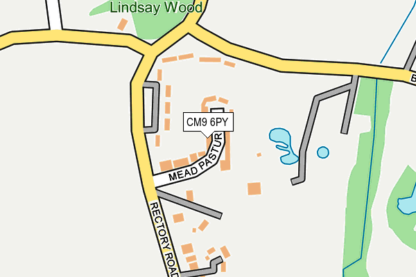 CM9 6PY map - OS OpenMap – Local (Ordnance Survey)