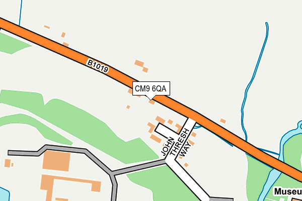 CM9 6QA map - OS OpenMap – Local (Ordnance Survey)